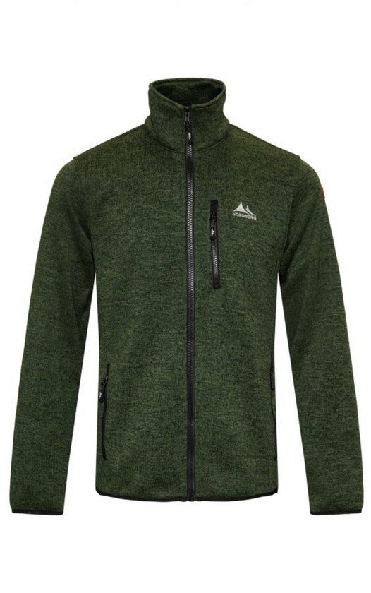 Nordberg Frank Fleece Vest - Heren - Groen melange - Maat XXL