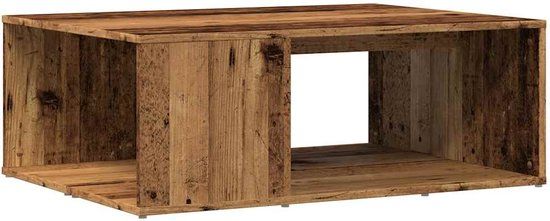 vidaXL Salontafel 90x67x33 cm bewerkt hout oud houtkleurig