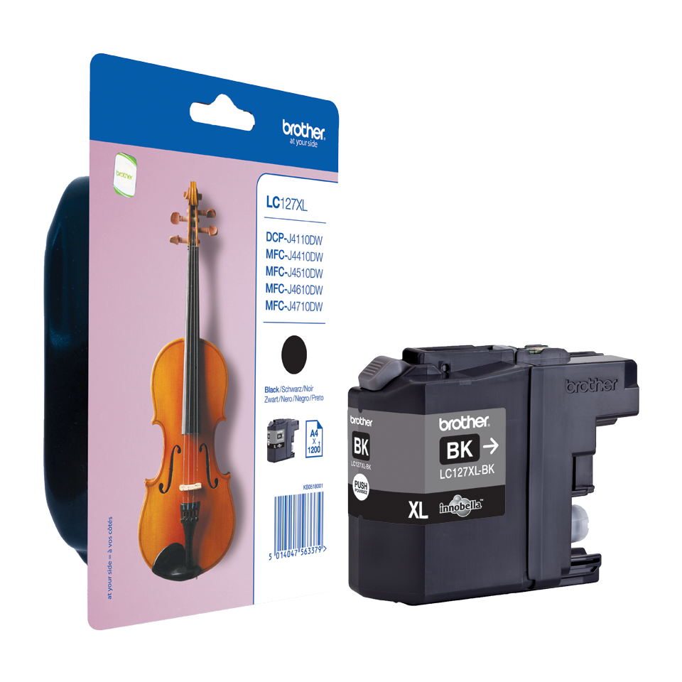 Brother LC-127XLBK Zwart Inktcartridge - Extra Hoog Rendement