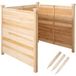 Coast Clôture de jardin Coast - 3 panneaux - Bois de pin - Naturel - 119 x 119 x 115,5 cm