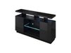 Meuble TV noir brillant 180 cm