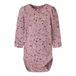 NAME IT BABY gebreide gebloemde romper - lila