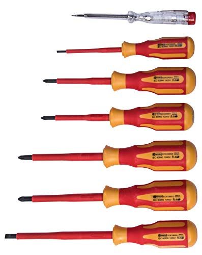 Connex COX336207 elektrische schroevendraaierset VDE, 7-delig