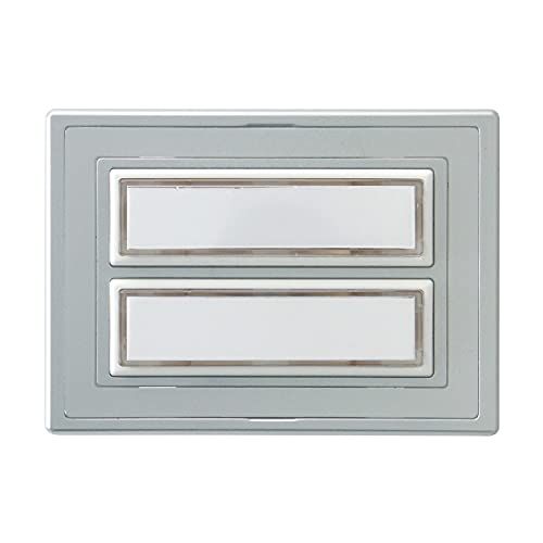 REV 0504340555 deurbel, 2-voudige belplaat met schild, verlichtbaar, 8-12 VAC 1,5 A,