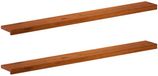 vidaXL - Raamprofielen - 2 stuks - Bruin - 160 x 20 x 2 cm - Massief Eikenhout