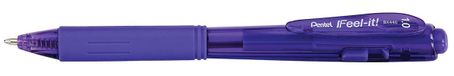 Pentel BX440-VI Violet Retractable Ballpoint Pen with Clip Attachment