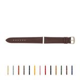 SELVA horlogeband, 14-24 mm, leer, verwisselbaar, vervangende band voor smartwatch, gemaakt in Duitsland