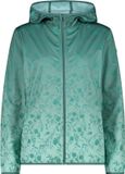 CMP Vrouwen waterdichte jas met vaste capuchon, XXS, blauw/groen, Polyester, Herfst/Winter 2025