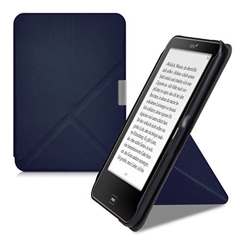 kwmobile hoes compatibel met Tolino Vision 1/2 / 3/4 HD - Hoesje voor ereader in donkerblauw