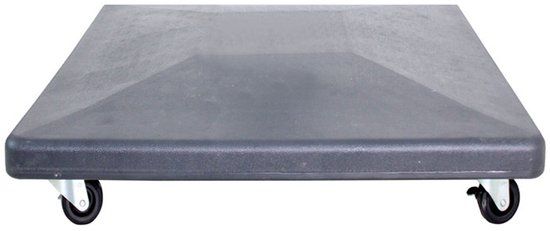 Hawaii parasolvoet - cement - 90 kg - verrijdbaar - grijs