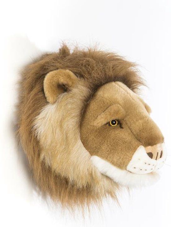 Wild & Soft Dierenkop Trophy Leeuw Cesar - Bruin