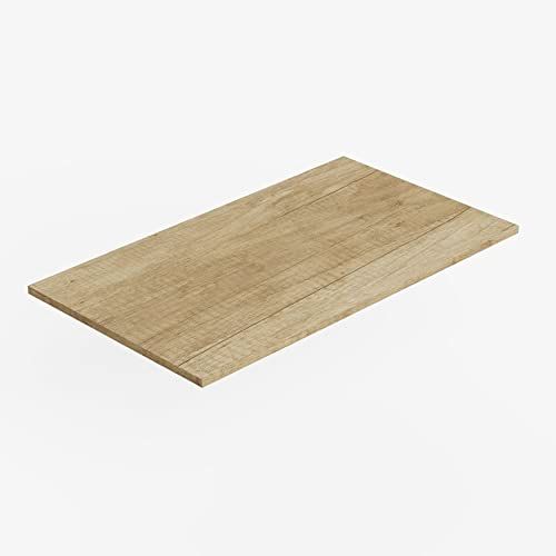 Baikal Werkblad van hout voor badkamer, melamine, 16 mm, tafelblad, combineerbaar