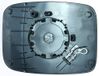 Taros Trade 57-6090-R-81724 Verwarmbaar achteruitkijkspiegel glas