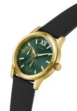 Guess Emerson Quartz Analoog Horloge Zwart Kast Gemaakt Van 100% Roestvrij Staal En Een Armband Van 100% Siliconen 42 GW1056G1, GW1056G2