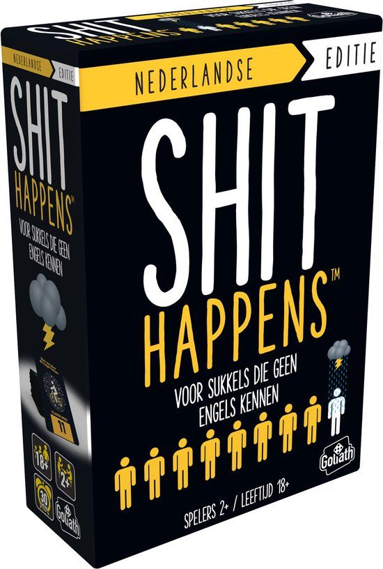 Goliath Shit Happens 18+ - Nederlandstalig Kaartspel - Partyspel