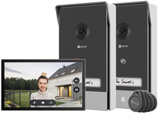 EZVIZ HP7 intercomsysteem 17,8 cm (7") Zwart, Zilver