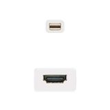 Brightium Converter Mini DisplayPort naar HDMI, mDP/M-HDMI A/H, stekker naar bus, wit, 15 cm