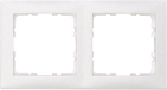 Berker 2-voudig afdekraam - Wit - 151.5 mm