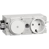 Hager Tehalit Stopcontact voor Accessoires voor elektroplintsysteem Wit 1 stuk(s)