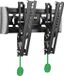Support mural TV sans fil, inclinable, ultra-fin, noir