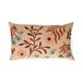 Dahlia Coussin brodé, velours de coton bio, 50 x 30 cm