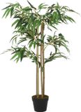 vidaXL Kunstplant bamboe 380 bladeren 80 cm groen