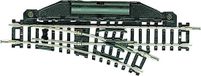 Fleischmann N Fleischmann rails (zonder ballastbed) 22255 Wissel, Rechts 104.2 mm 24 ° 194.6 mm 1 stuk(s)