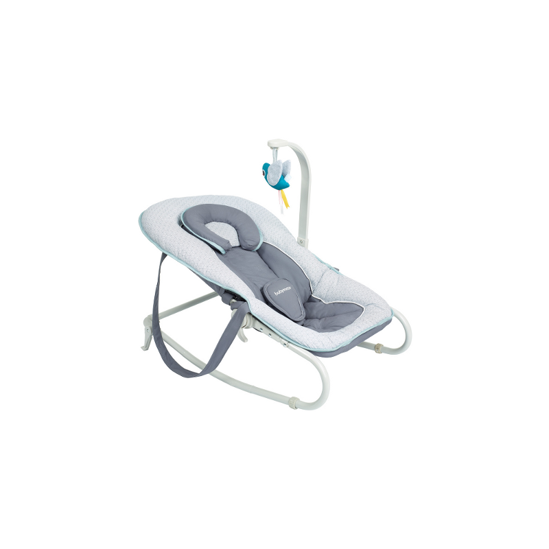 Babymoov Ligstoel Graphik Azuur - Wipstoeltjes - Wit, Blauw, Grijs