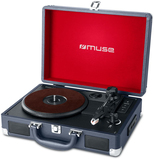 Muse MT-103 DB Draaitafel - Zwart/Rood - Bluetooth - 33/45/78 RPM