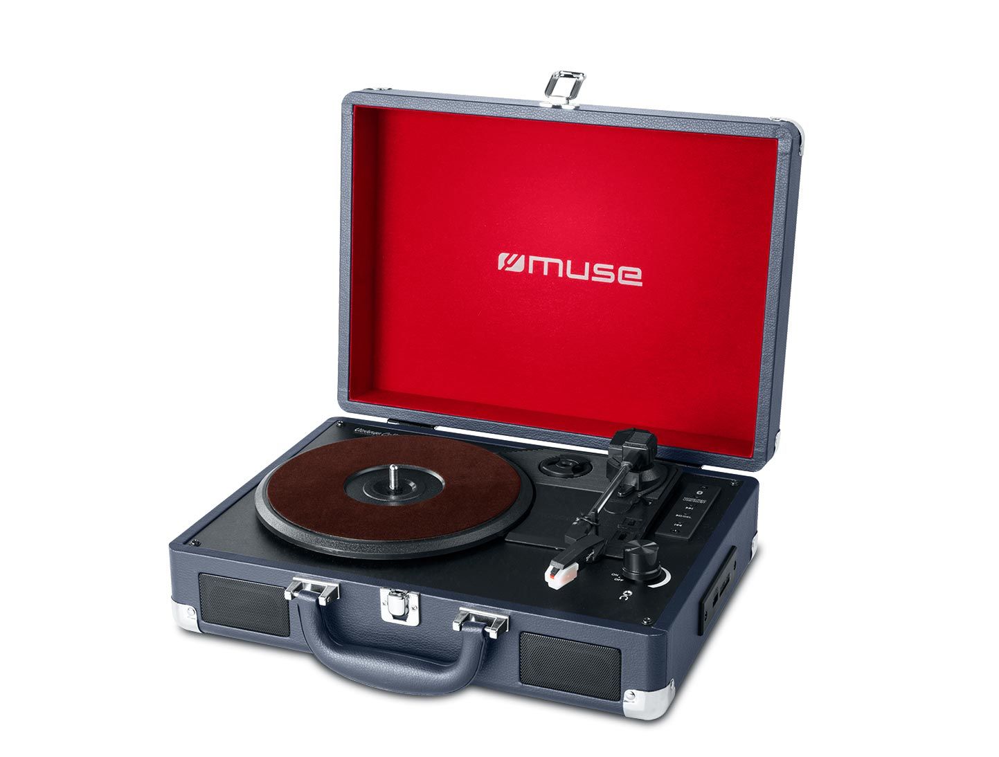 Muse MT-103 DB Draaitafel - Zwart/Rood - Bluetooth - 33/45/78 RPM
