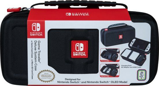 Bigben Game Traveler Official Nintendo Switch Case - Consolehoes - Zwart