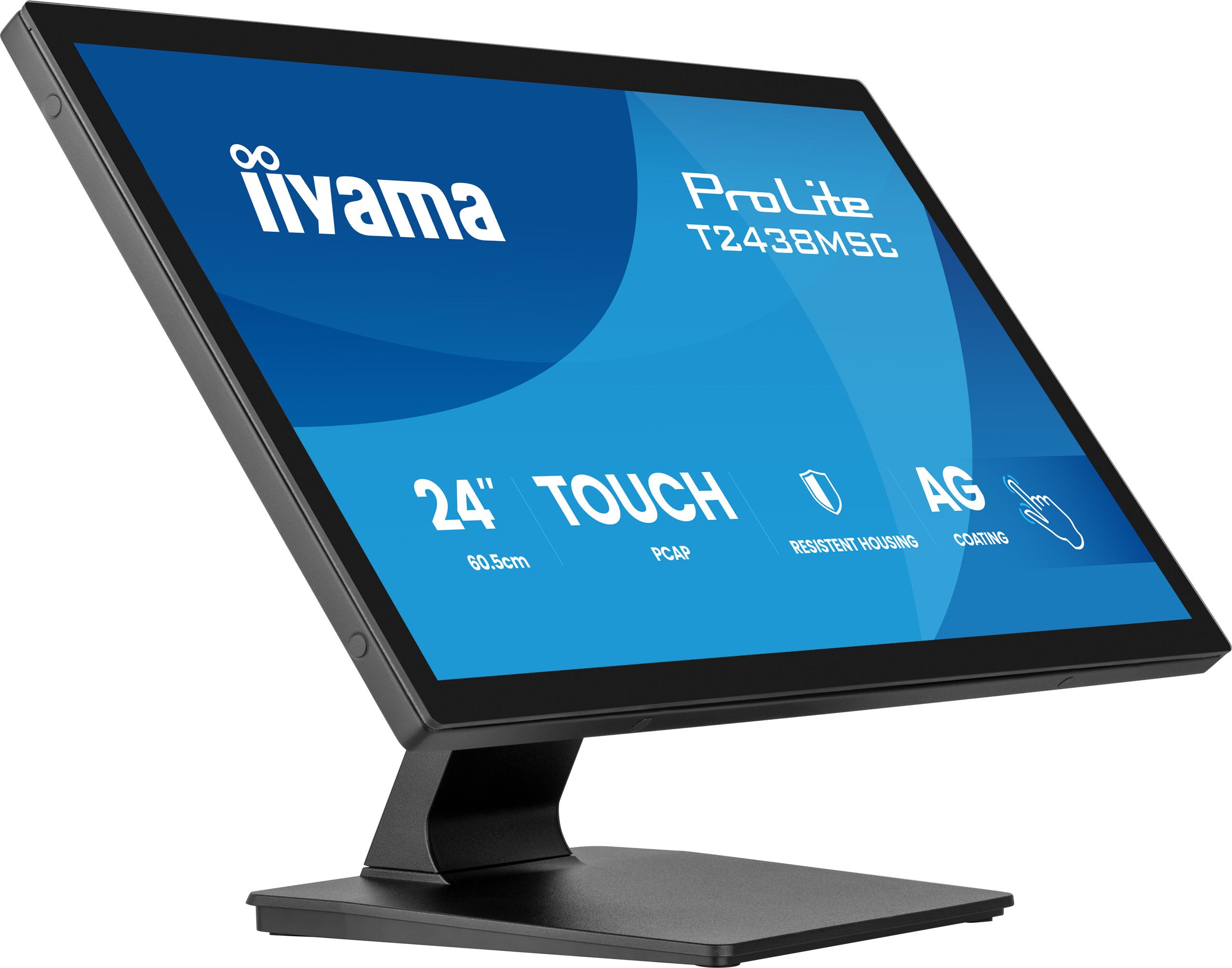 iiyama ProLite T2438MSC-B2 computer monitor 60,5 cm (23.8") 1920 x 1080 Pixels Full HD LED Touchscreen Zwart