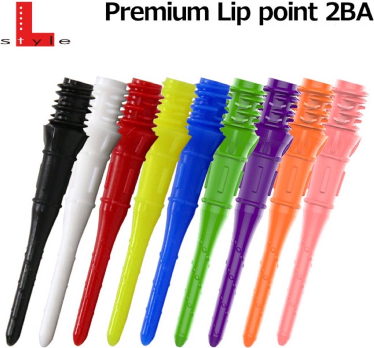 L-style Premium Lip Points 2BA Soft Tips - Zwart