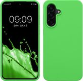 kwmobile telefoonhoesje geschikt voor Samsung Galaxy A56 5G - Hoesje met siliconen coating - Smartphone case in limoengroen