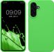 kwmobile telefoonhoesje geschikt voor Samsung Galaxy A56 5G - Hoesje met siliconen coating - Smartphone case in limoengroen