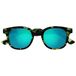 Opulize Bay Matgroene Schildpad Ronde Leesbril +2,00