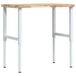 Acacia Workbench rectangulaire 100x60x(73-99,5) cm bois d'acacia massif