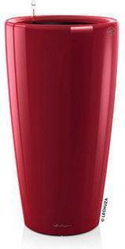 LECHUZA RONDO PREMIUM 40 - Plantenbak - scharlakenrood hoogglans
