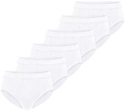Schiesser Heren slip / onderbroek 6 pack Cotton Essentials fijnrib