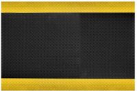 COBA EUROPE COBA Ergonomische Werkplaatsmat op Rol met Aflopende gele rand - Breedte 90 cm - Dikte 15 mm