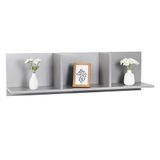 Wandplank RICOO Wandplank 106 x 30 x 22 cm Hangende plank Grijs WM014-PL