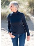 T-shirt basique bleu marine, taille M.