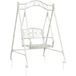 Maison Exclusive - Banc balançoire Acier 113 X 121,5 X 168 cm Blanc antique