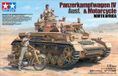 Tamiya Modelbouwpakket Militaire voertuigen - 25208 Panzerkampfwagen IV Ausf F - Motorcycle North Africa Plastic - 1:35