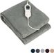 Nuvoo Elektrische Warmtedeken - Fleece - 180x160 cm - 2 Persoons - Licht Grijs