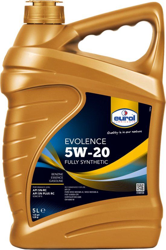 Eurol Evolence 5W-20 - 5L Motor Oil