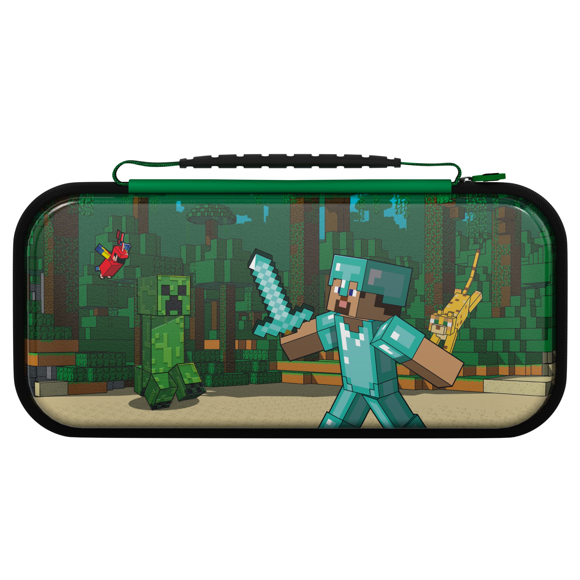 REALMz™ Travel Case - Minecraft Forest Battle - Glow in the Dark - Nintendo Switch