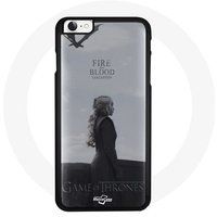 Maniacase Hoesje voor Iphone SE Game of Thrones Seizoen 8 Daenerys Targaryen Vuur en Bloed De IJzeren Troon Grijs Logo