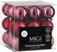 Mica Decorations Kerstballen Set - 27 Stuks - Ø6 cm - Onbreekbaar - Fuchsia