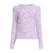 Anytime Lila Semi-Transparante Top Met Textuur